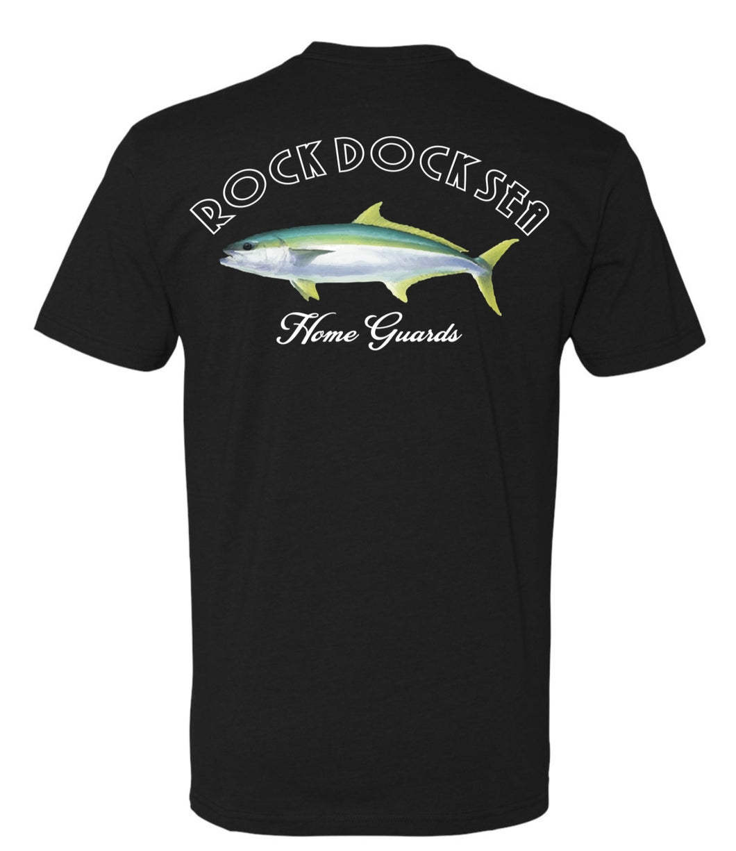 Rock Dock Sea Home Guards Black T Shirt