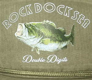 Rock Dock Sea (Large Mouth Bass) Double Digits UPF 50 Cap